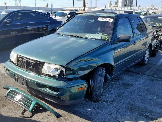 3VWSB81H0VM063641 - 1997 VOLKSWAGEN JETTA GLS GREEN photo 2