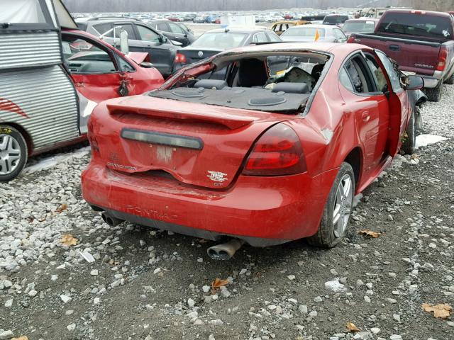 2G2WR554X71186917 - 2007 PONTIAC GRAND PRIX RED photo 4