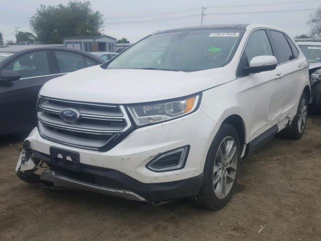 2FMPK3K83JBC60921 - 2018 FORD EDGE TITAN WHITE photo 2