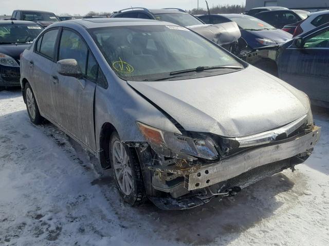 2HGFB2F9XCH538955 - 2012 HONDA CIVIC EXL SILVER photo 1