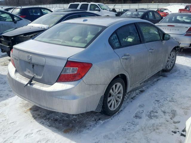 2HGFB2F9XCH538955 - 2012 HONDA CIVIC EXL SILVER photo 4