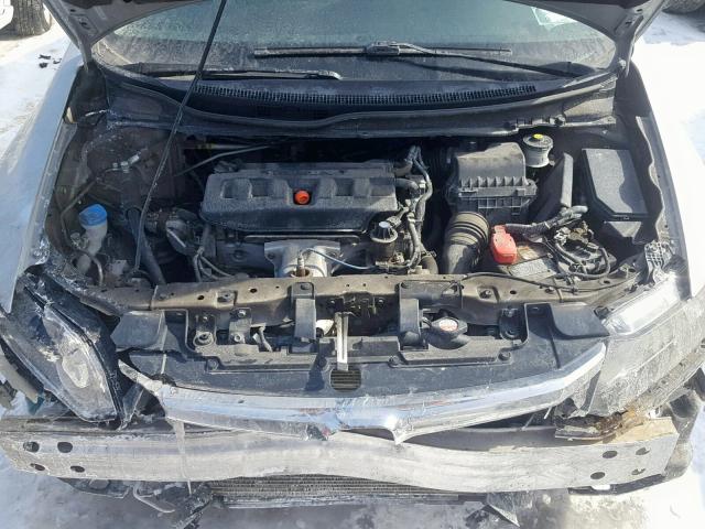 2HGFB2F9XCH538955 - 2012 HONDA CIVIC EXL SILVER photo 7