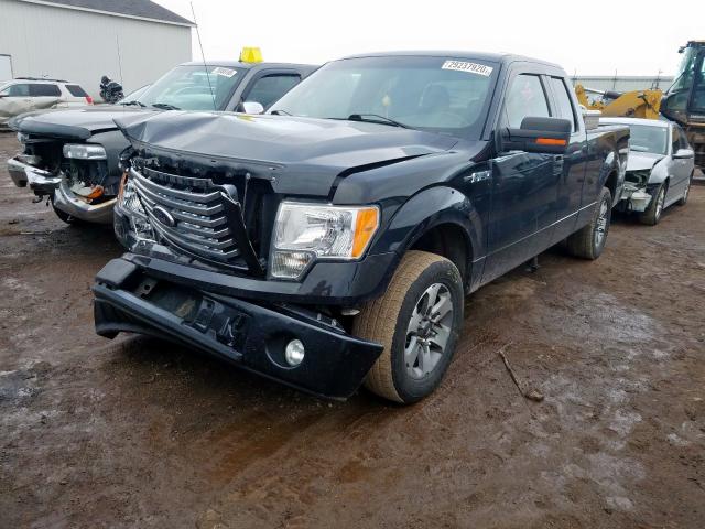 1FTEX1CM0BFA58843 - 2011 FORD F150 SUPER CAB  photo 2