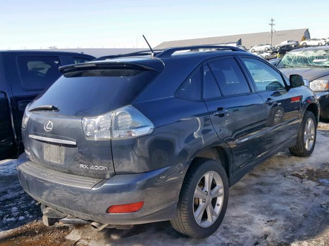 JTJHW31UX72017517 - 2007 LEXUS RX 400H GRAY photo 4