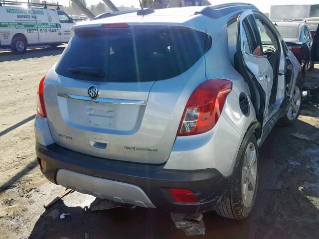 KL4CJASB4FB266031 - 2015 BUICK ENCORE GRAY photo 4