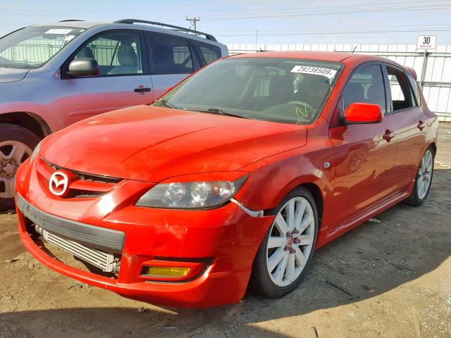 JM1BK34L571742259 - 2007 MAZDA SPEED 3 RED photo 2