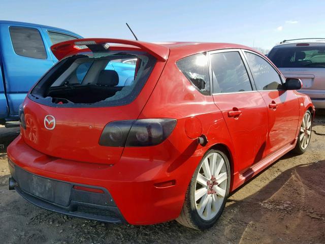 JM1BK34L571742259 - 2007 MAZDA SPEED 3 RED photo 4