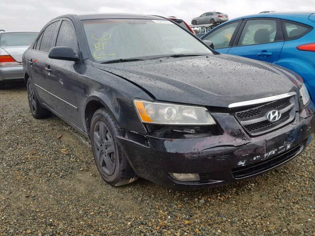 5NPET46CX6H167662 - 2006 HYUNDAI SONATA GL BLACK photo 1