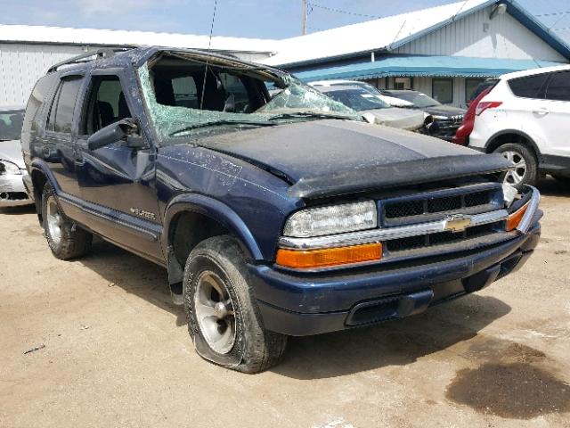 1GNCS13X34K119409 - 2004 CHEVROLET BLAZER BLUE photo 1