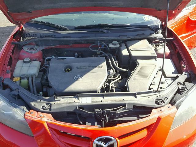 JM1BK323271647970 - 2007 MAZDA 3 S RED photo 7