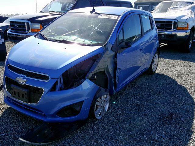 KL8CD6S95DC621294 - 2013 CHEVROLET SPARK 1LT BLUE photo 2