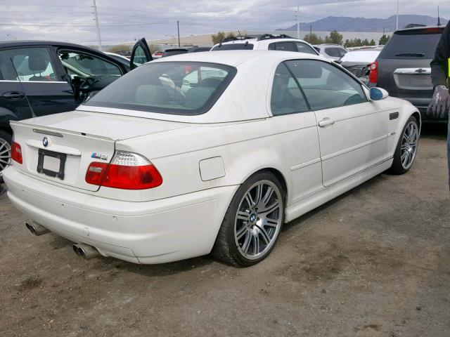 WBSBR93405PK09666 - 2005 BMW M3 WHITE photo 4