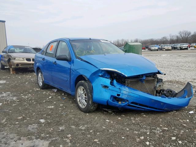 1FAFP34N77W188722 - 2007 FORD FOCUS ZX4 BLUE photo 1