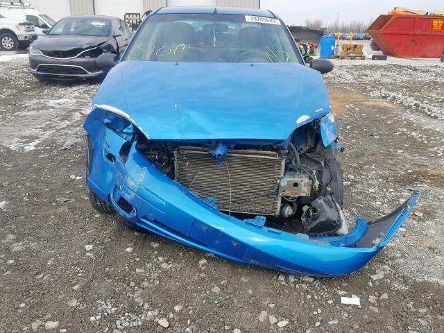 1FAFP34N77W188722 - 2007 FORD FOCUS ZX4 BLUE photo 9