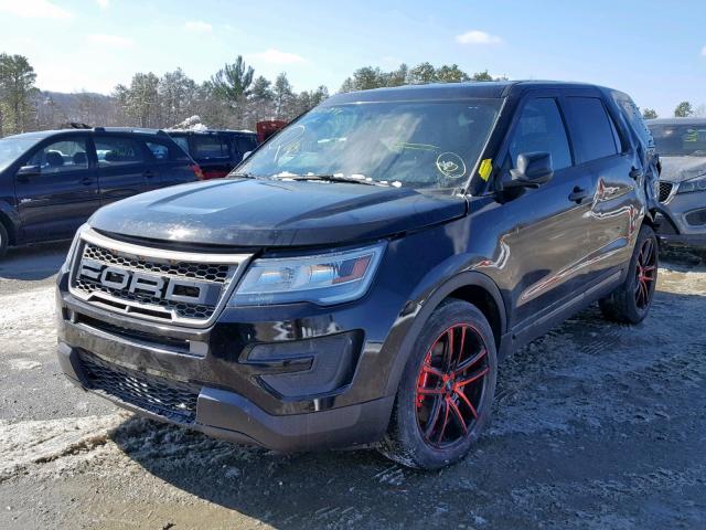 1FM5K8AR7HGD13685 - 2017 FORD EXPLORER P BLACK photo 2