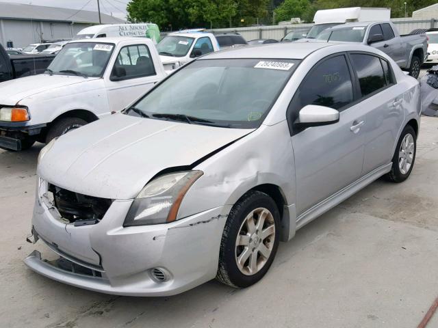 3N1AB6AP3CL669127 - 2012 NISSAN SENTRA 2.0 SILVER photo 2