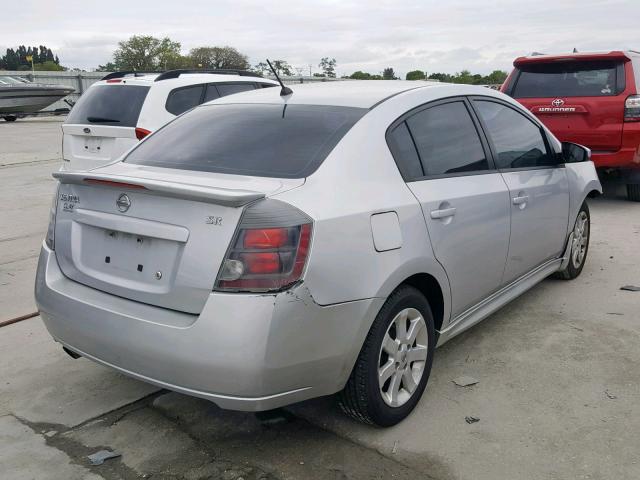 3N1AB6AP3CL669127 - 2012 NISSAN SENTRA 2.0 SILVER photo 4