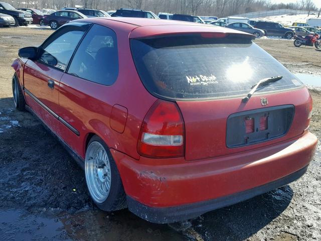 2HGEJ6448TH102280 - 1996 HONDA CIVIC DX RED photo 3