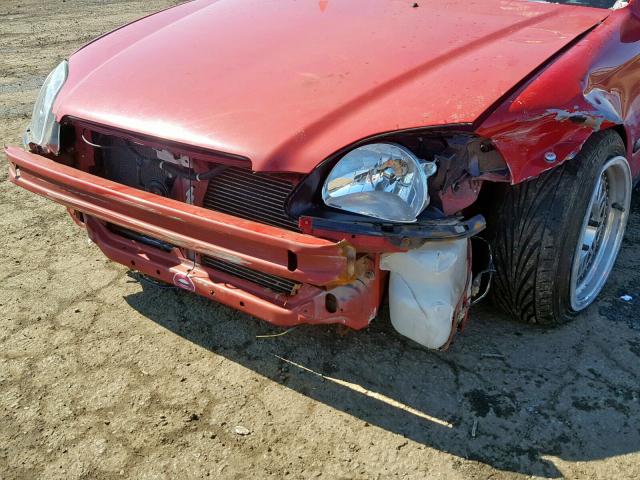 2HGEJ6448TH102280 - 1996 HONDA CIVIC DX RED photo 9