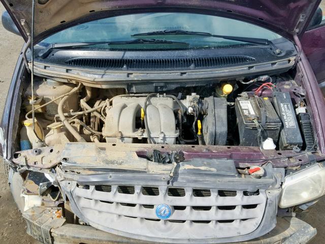 2B4FP25B0XR136315 - 1999 DODGE CARAVAN PURPLE photo 7