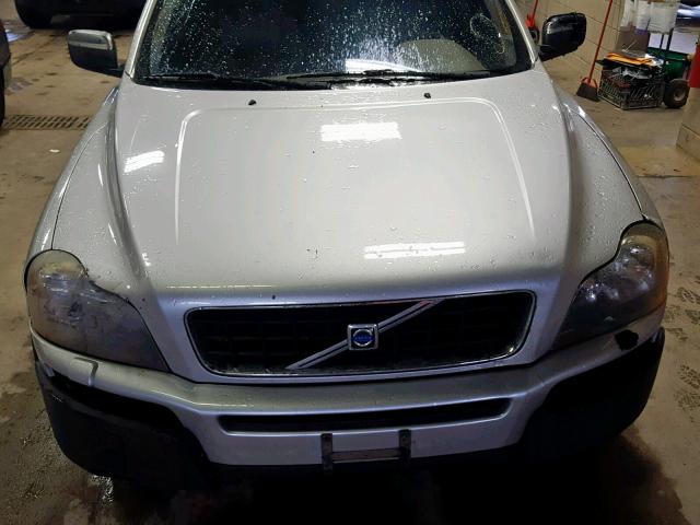 YV1CZ91H031020589 - 2003 VOLVO XC90 T6 SILVER photo 7