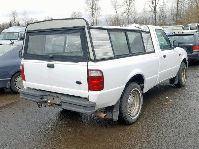 1FTYR10U41TA53513 - 2001 FORD RANGER WHITE photo 4