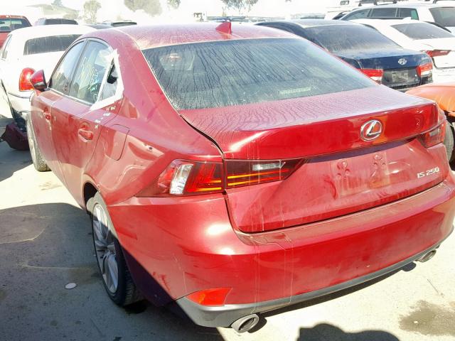 JTHBF1D20E5013266 - 2014 LEXUS IS 250 RED photo 3