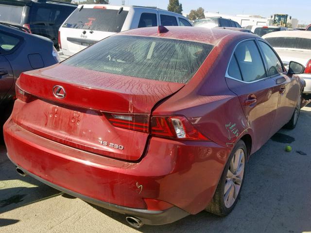 JTHBF1D20E5013266 - 2014 LEXUS IS 250 RED photo 4