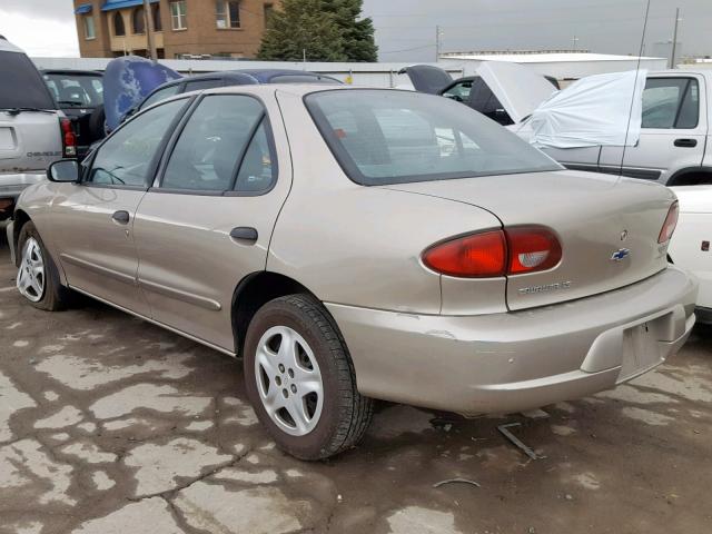 1G1JF524127484165 - 2002 CHEVROLET CAVALIER L GOLD photo 3