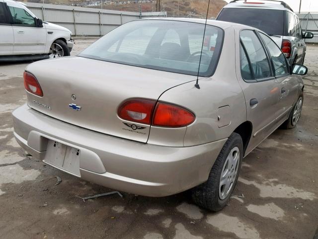 1G1JF524127484165 - 2002 CHEVROLET CAVALIER L GOLD photo 4