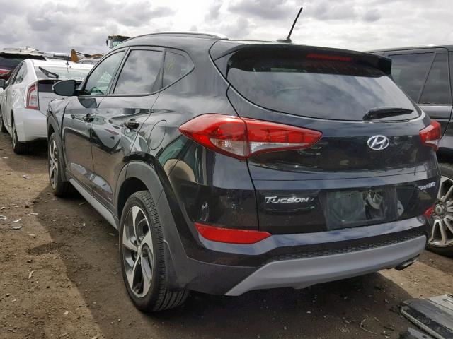 KM8J33A24HU386502 - 2017 HYUNDAI TUCSON LIM BLACK photo 3