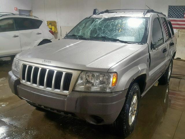 1J4GW48S24C353932 - 2004 JEEP GRAND CHER TAN photo 2