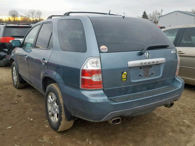 2HNYD18876H540239 - 2006 ACURA MDX TOURIN BLUE photo 3