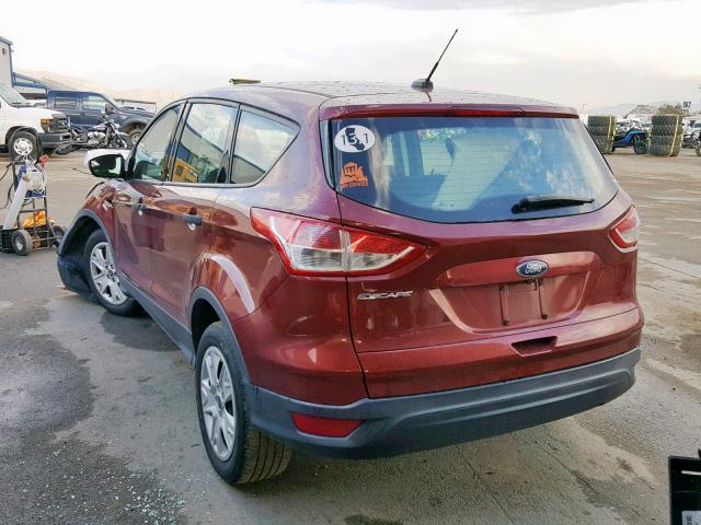 1FMCU0F75EUA84799 - 2014 FORD ESCAPE S RED photo 3