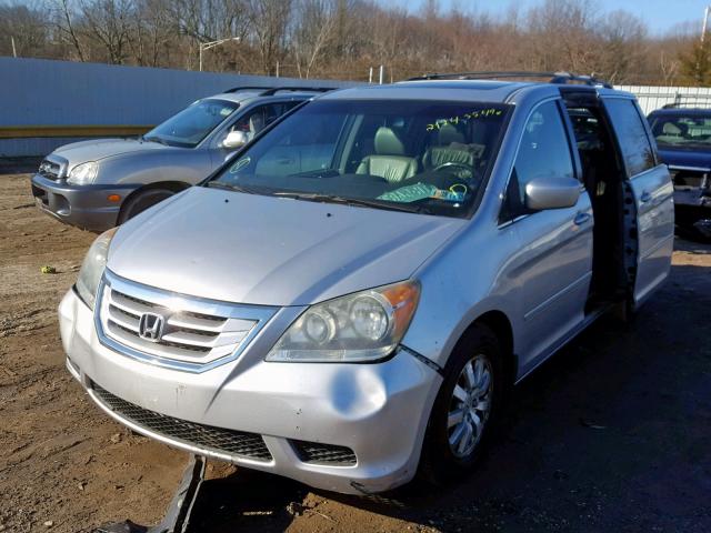 5FNRL3H66AB008812 - 2010 HONDA ODYSSEY EX SILVER photo 2
