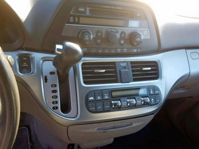 5FNRL3H66AB008812 - 2010 HONDA ODYSSEY EX SILVER photo 9