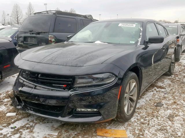 2C3CDXHG8GH293006 - 2016 DODGE CHARGER SX BLACK photo 2