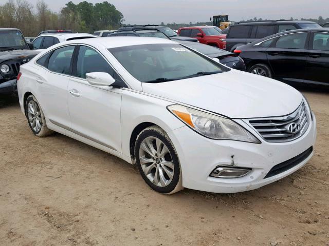 KMHFG4JG2CA172646 - 2012 HYUNDAI AZERA GLS WHITE photo 1