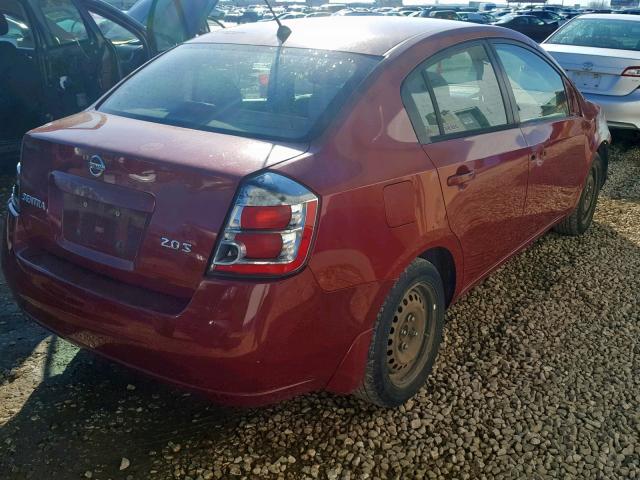 3N1AB61E87L644874 - 2007 NISSAN SENTRA 2.0 RED photo 4