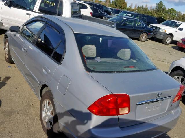 2HGES16385H512049 - 2005 HONDA CIVIC DX V SILVER photo 3