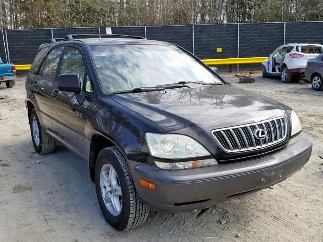 JTJHF10U920242392 - 2002 LEXUS RX 300 BLACK photo 1