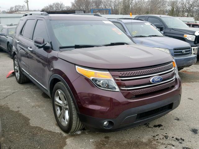 1FMHK7F87BGA33277 - 2011 FORD EXPLORER L MAROON photo 1