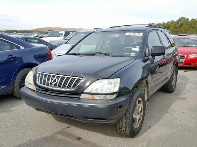 JTJHF10U720264021 - 2002 LEXUS RX 300 BLACK photo 2