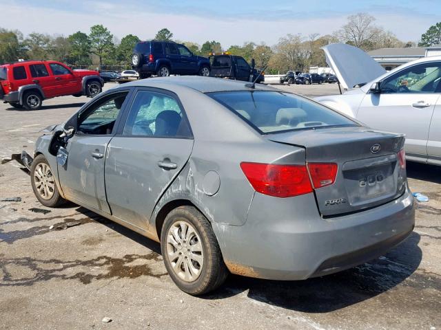 KNAFU4A22B5356815 - 2011 KIA FORTE EX SILVER photo 3