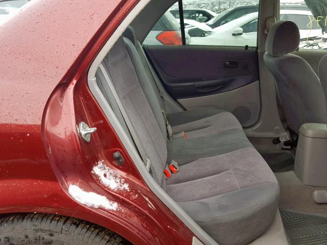 JM1BJ225330195204 - 2003 MAZDA PROTEGE DX BURGUNDY photo 6