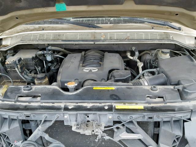 5N3AA08A65N803715 - 2005 INFINITI QX56 GOLD photo 7