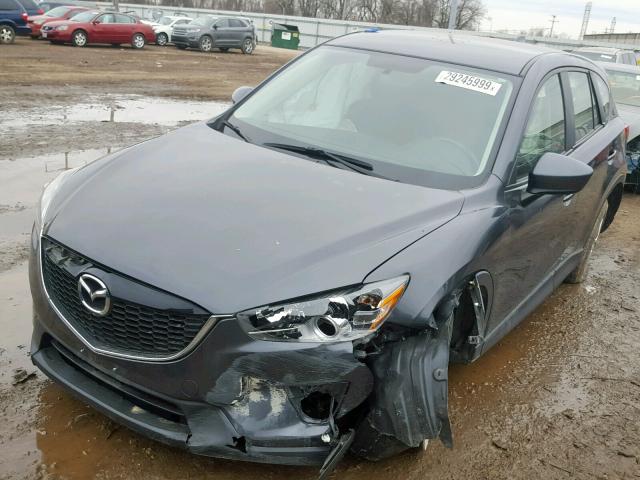 JM3KE4BE5E0392739 - 2014 MAZDA CX-5 SPORT GRAY photo 2