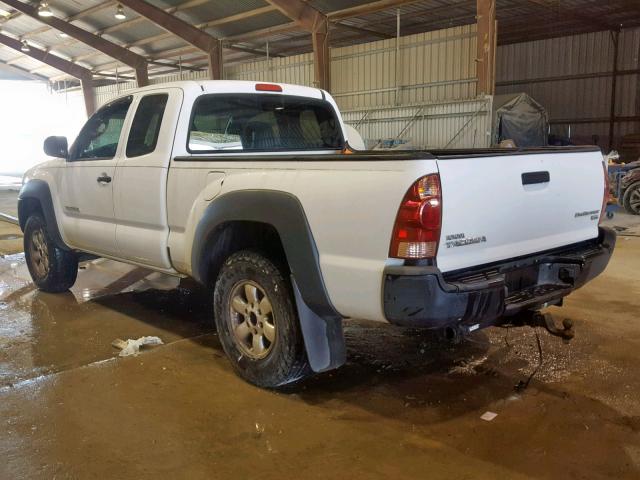 5TETU62N37Z468781 - 2007 TOYOTA TACOMA PRE WHITE photo 3