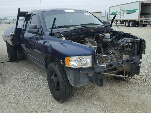 3D7MA48C74G257796 - 2004 DODGE RAM 3500 S BLUE photo 1