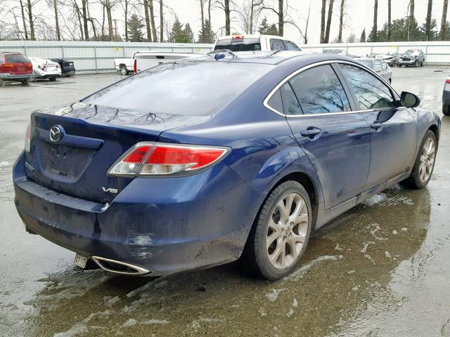 1YVHP82B995M34309 - 2009 MAZDA 6 S BLUE photo 4